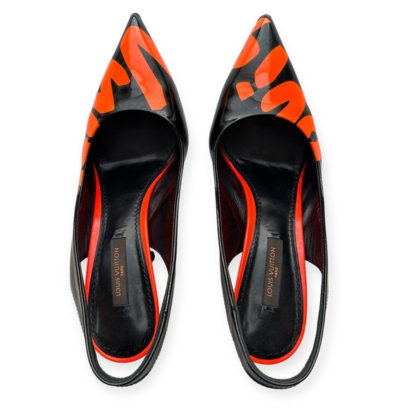 SOLD Louis Vuitton x Stephen Sprouse Graffiti Slingback Pumps - Picture 2 of 11